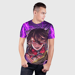 Футболка спортивная мужская GENSHIN IMPACT МОЛНИЯ, цвет: 3D-принт — фото 2
