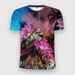 Мужская спорт-футболка Коралловые рыбки