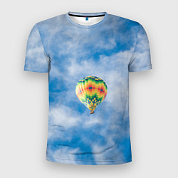 Футболка спортивная мужская Воздушный шар в небе, цвет: 3D-принт