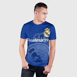 Футболка спортивная мужская REAL MADRID РЕАЛ МАДРИД, цвет: 3D-принт — фото 2