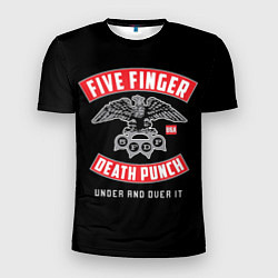 Футболка спортивная мужская Five Finger Death Punch 5FDP, цвет: 3D-принт