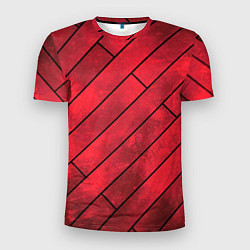 Мужская спорт-футболка Red Boards Texture