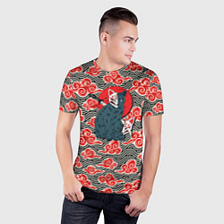 Футболка спортивная мужская Кот-оборотень, цвет: 3D-принт — фото 2