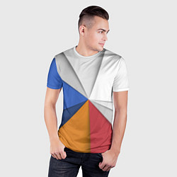 Футболка спортивная мужская Трегоугольник, цвет: 3D-принт — фото 2