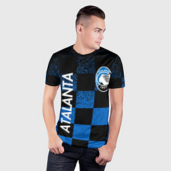 Футболка спортивная мужская FC ATALANTA ФК АТАЛАНТА, цвет: 3D-принт — фото 2