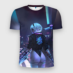 Футболка спортивная мужская Nier X Cyberpunk, цвет: 3D-принт