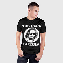 Футболка спортивная мужская The dude ABIDES, цвет: 3D-принт — фото 2