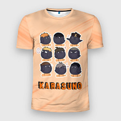 Мужская спорт-футболка Вороны школы Карасуно Haikyu!!