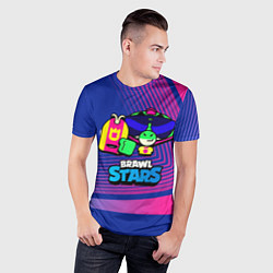 Футболка спортивная мужская Плохиш Базз Buzz Brawl Stars, цвет: 3D-принт — фото 2