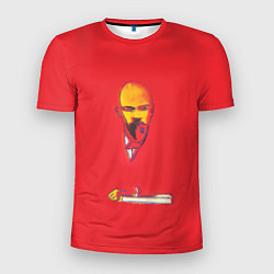 Футболка спортивная мужская Энди Уорхол - Красный Ленин, цвет: 3D-принт