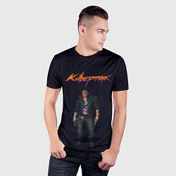 Футболка спортивная мужская CYBERPUNK 2077 КИБЕРПАНК Z, цвет: 3D-принт — фото 2