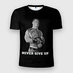 Мужская спорт-футболка Never give up