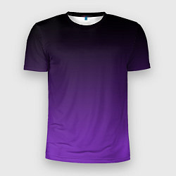 Мужская спорт-футболка Ночной градиент Фиолетовый