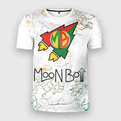 Мужская спорт-футболка Moon bot money logo
