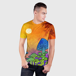 Футболка спортивная мужская Заколдованный лес, цвет: 3D-принт — фото 2