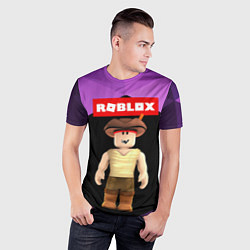 Футболка спортивная мужская ROBLOX РОБЛОКС Z, цвет: 3D-принт — фото 2
