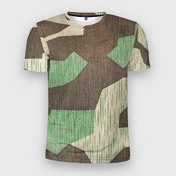 Мужская спорт-футболка Камуфляж хаки армейский