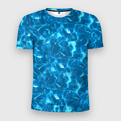 Мужская спорт-футболка Текстура Воды Море