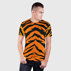 Футболка спортивная мужская Шкура тигра, цвет: 3D-принт — фото 2