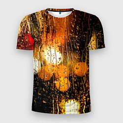 Мужская спорт-футболка В городе дождь