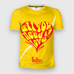 Мужская спорт-футболка All u need is love Beatles
