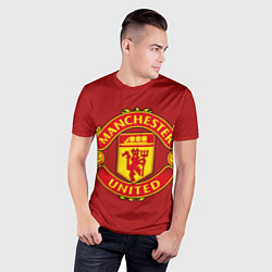 Футболка спортивная мужская Manchester United F C, цвет: 3D-принт — фото 2