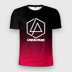 Мужская спорт-футболка LINKIN PARK LOGO CARBON