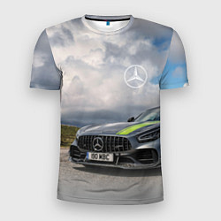 Мужская спорт-футболка Mercedes V8 Biturbo Racing Team AMG