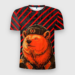 Мужская спорт-футболка Медведь в форме