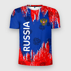 Мужская спорт-футболка Патриот России Я Русский!