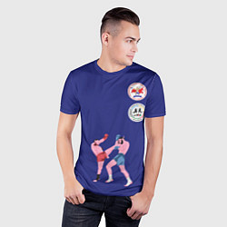 Футболка спортивная мужская Muay Thai Russia, цвет: 3D-принт — фото 2