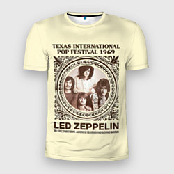 Футболка спортивная мужская Led Zeppelin - Texas International Pop Festival 19, цвет: 3D-принт