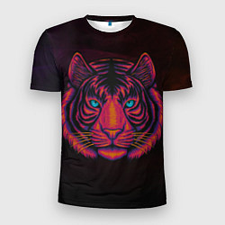 Мужская спорт-футболка Тигр Tiger голова