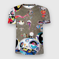 Мужская спорт-футболка Takashi Murakami арт с языками