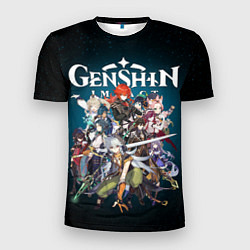 Мужская спорт-футболка GENSHIN IMPACT HEROES SPACE