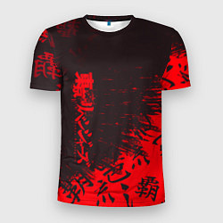 Мужская спорт-футболка Токийские мстители Горизонтальная надпись