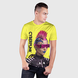 Футболка спортивная мужская Cyberpunk Панк, цвет: 3D-принт — фото 2