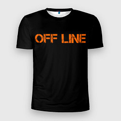 Футболка спортивная мужская Офлайнoffline, цвет: 3D-принт