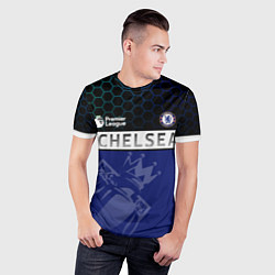 Футболка спортивная мужская FC Chelsea London ФК Челси Лонон, цвет: 3D-принт — фото 2