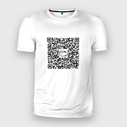 Мужская спорт-футболка Я QR-кот, гуляю где вздумается!