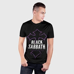 Футболка спортивная мужская Black Sabbat Cross, цвет: 3D-принт — фото 2