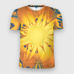 Мужская спорт-футболка Солнечный цветок Абстракция 535-332-32