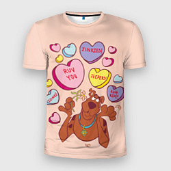 Футболка спортивная мужская Scooby Doo Valentine, цвет: 3D-принт