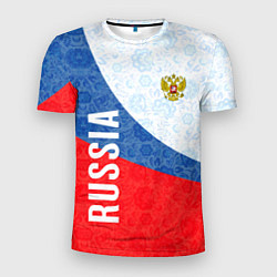 Мужская спорт-футболка RUSSIA SPORT STYLE РОССИЯ СПОРТИВНЫЙ СТИЛЬ