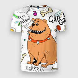 Мужская спорт-футболка Рисунок собаки