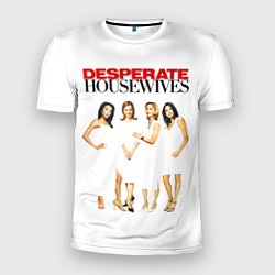 Мужская спорт-футболка Desperate Housewives белые платья