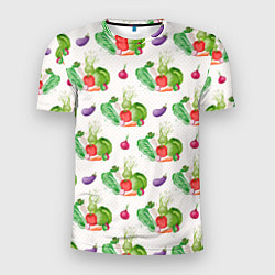 Мужская спорт-футболка Овощи с огорода