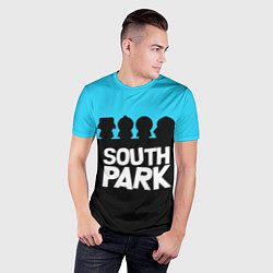 Футболка спортивная мужская Южный парк персонажи South Park, цвет: 3D-принт — фото 2