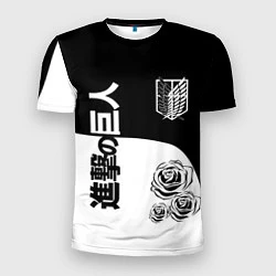 Мужская спорт-футболка Розы Атака Титанов