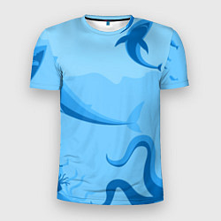 Мужская спорт-футболка МоРское Дно с Акулами